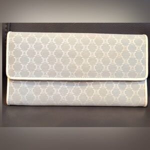 Celine Vintage Triomphe Canvas long Wallet